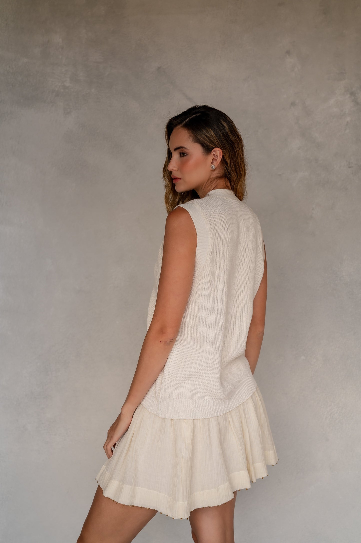 Espresso beige vest