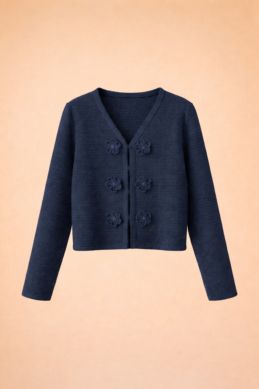 blue herringbone sweater