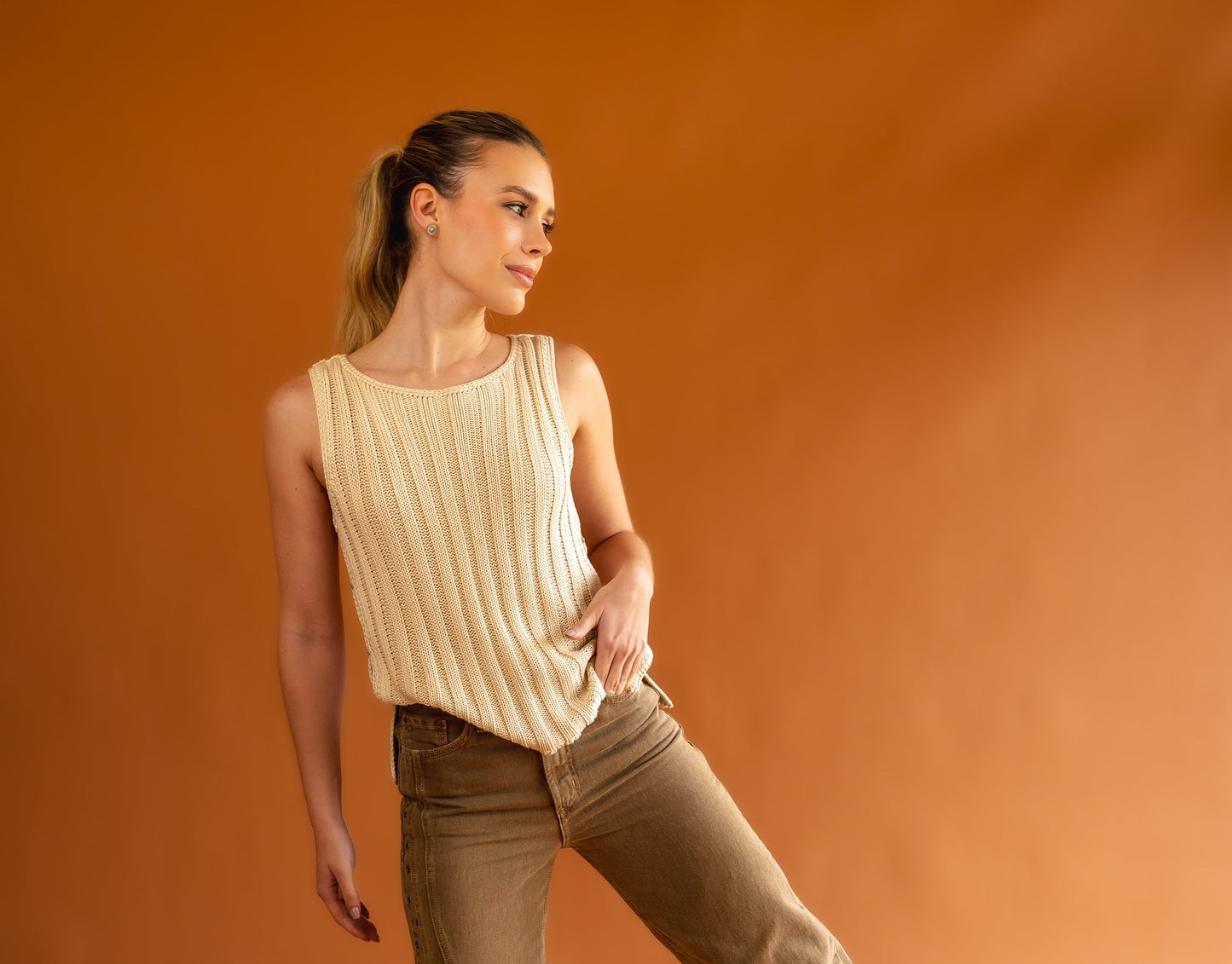 beige corozo shirt