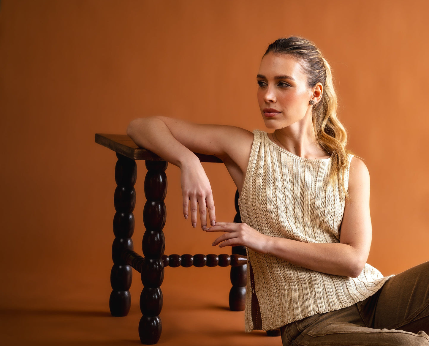 beige corozo shirt