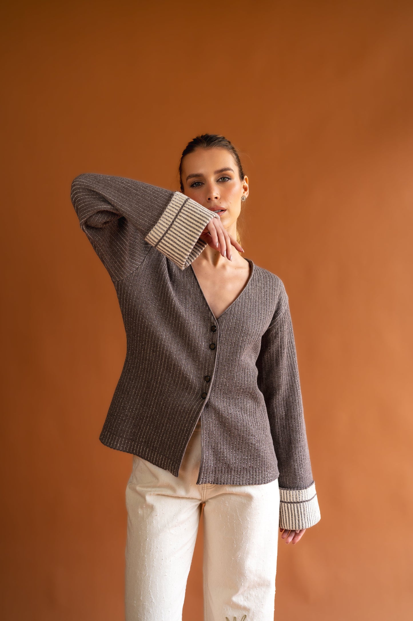 Brown Nest Cardigan