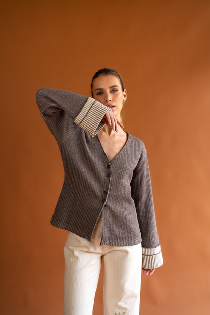 Brown Nest Cardigan