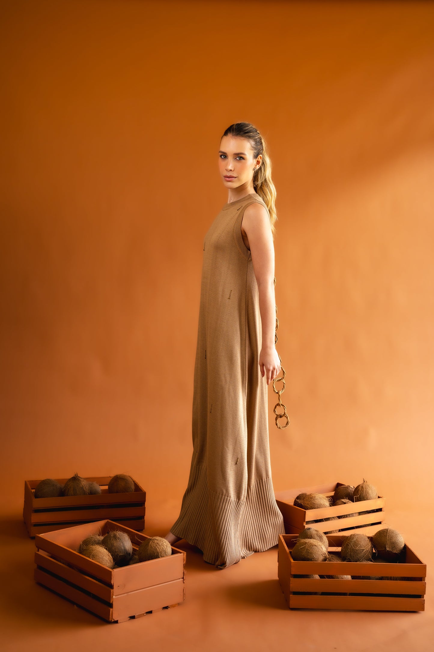 mocha root dress