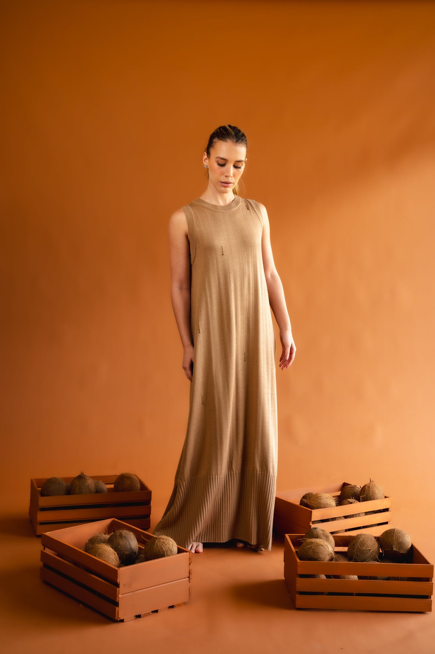 mocha root dress