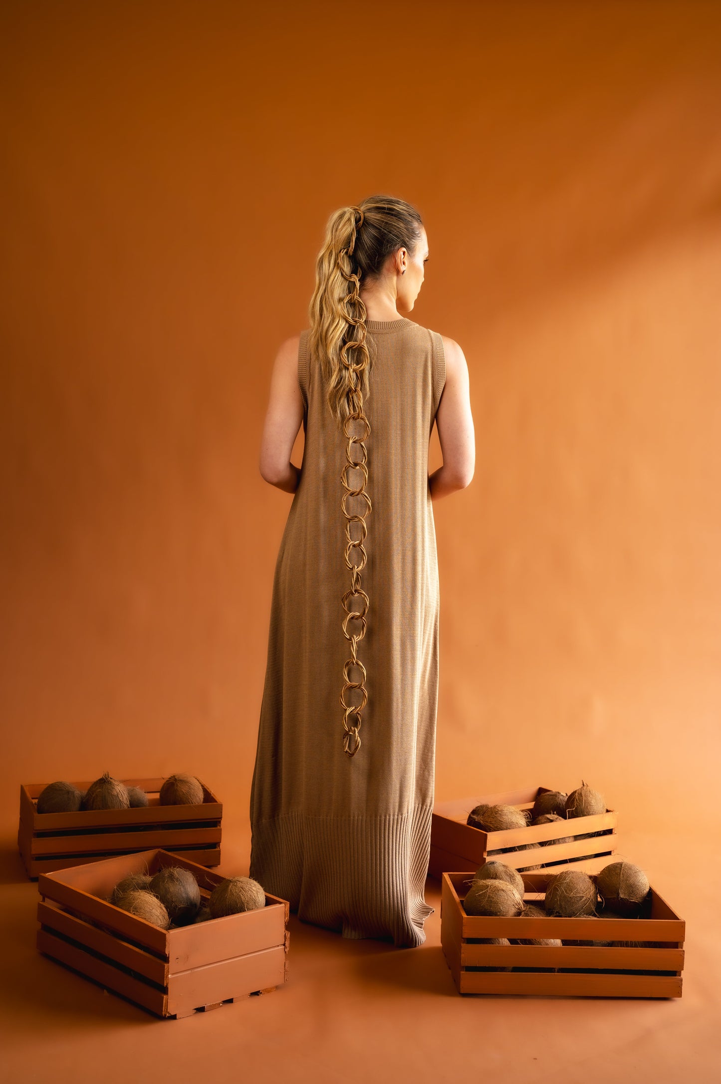 mocha root dress
