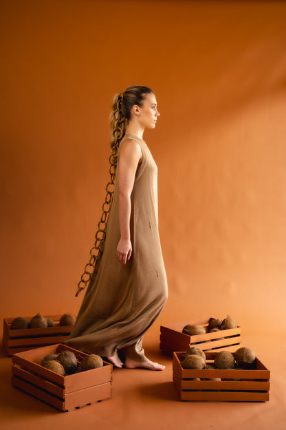 mocha root dress