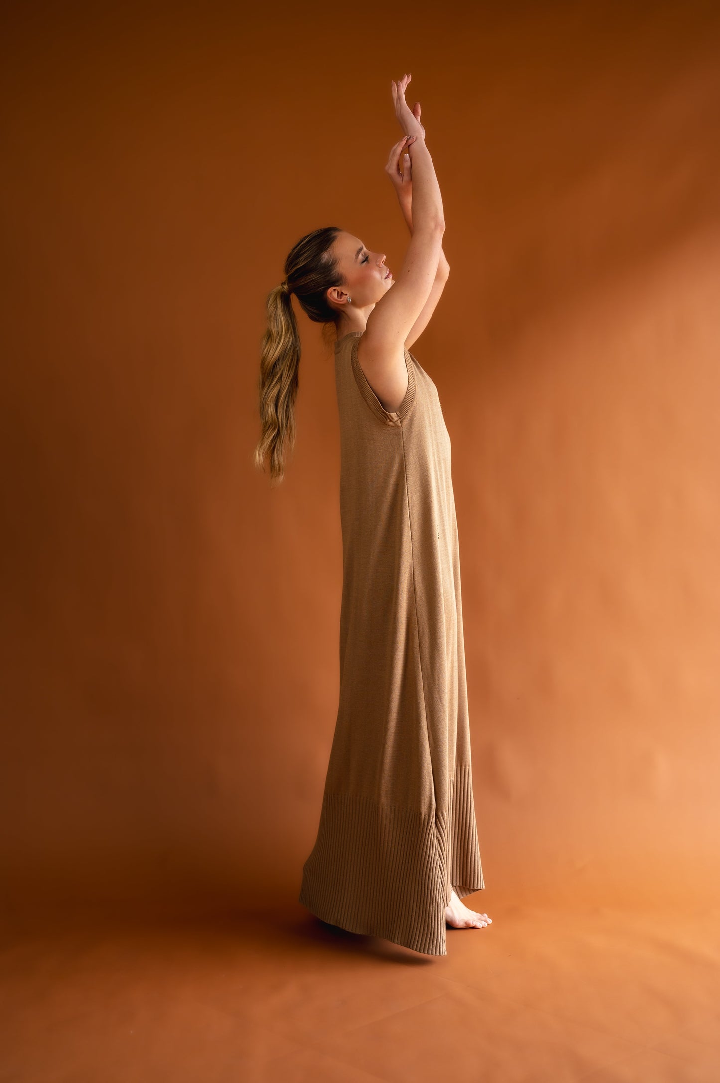 mocha root dress
