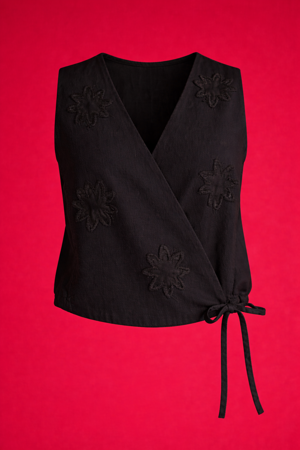 Black vintage vest