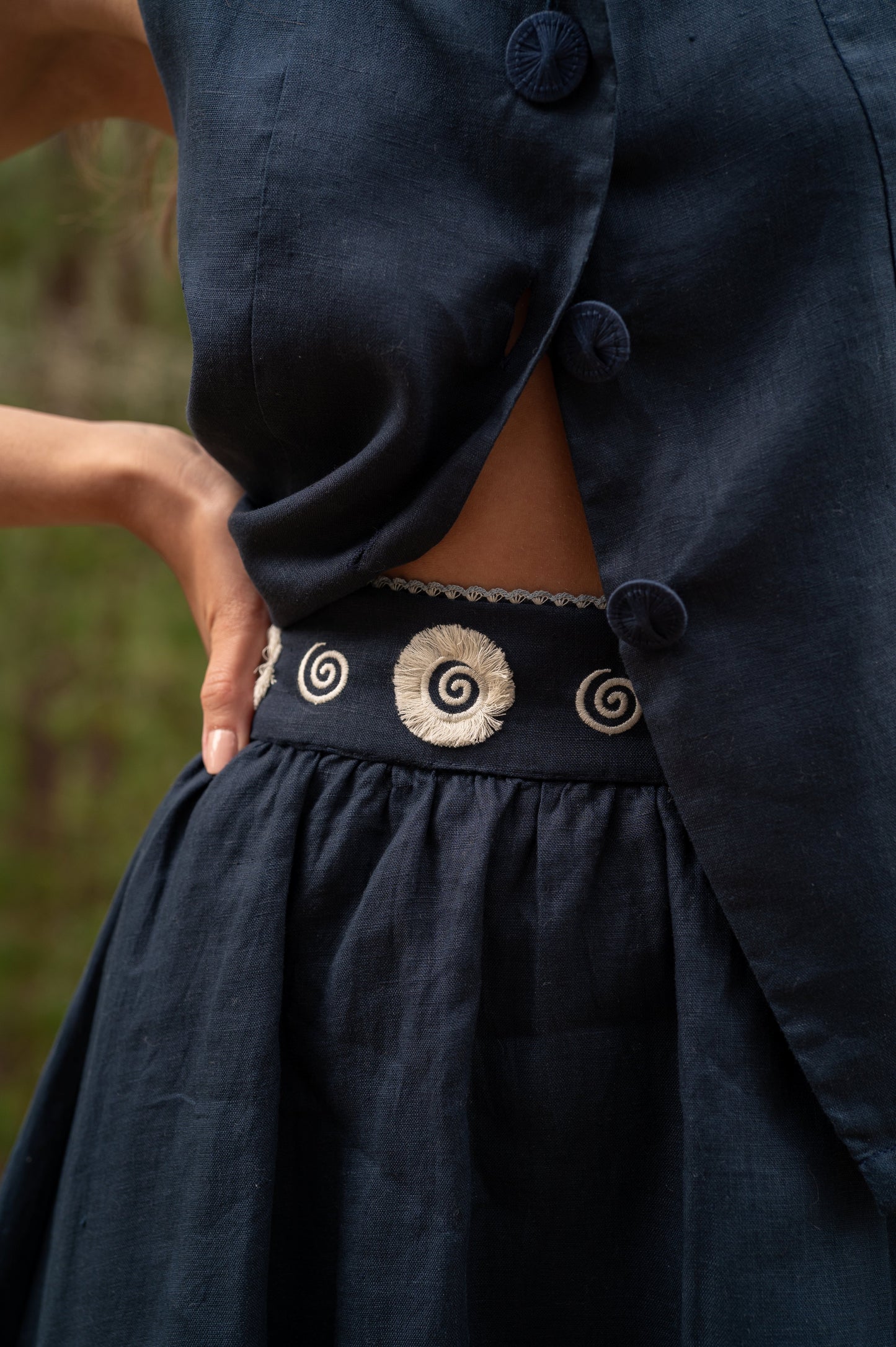 Sapphire Blue Skirt