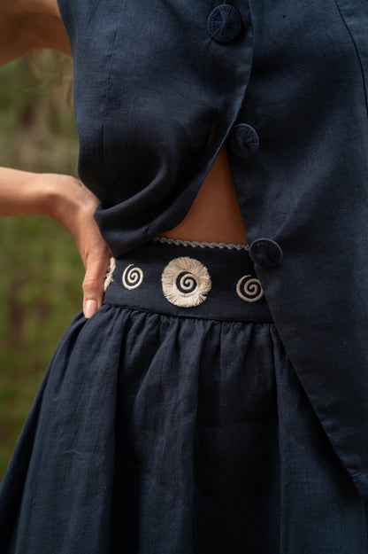 Sapphire Blue Skirt