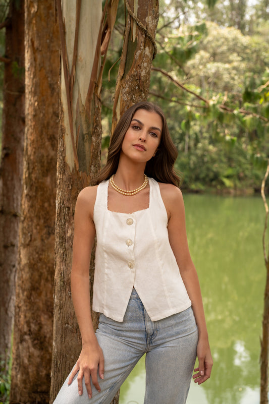 Ivory Quartz Vest