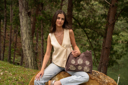 Beige Star Rain Vest